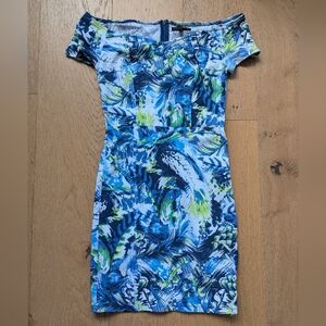 Jealous Tomato Small Sheath Dress Off Shoulder Stretch Bodycon